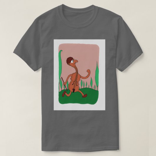 Violine Long 1 T-Shirt (Design vorne)