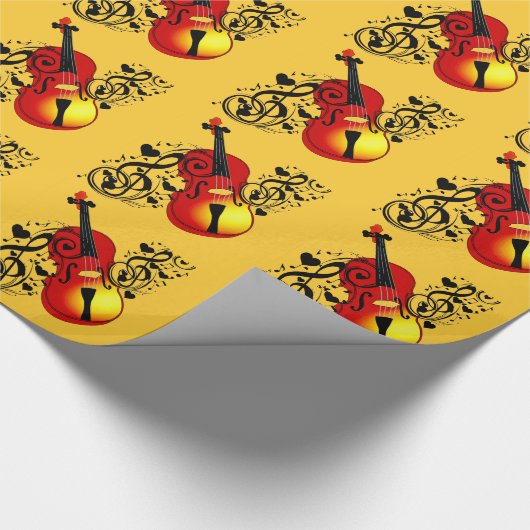 Violine, Lover_ Geschenkpapier (Ecke)