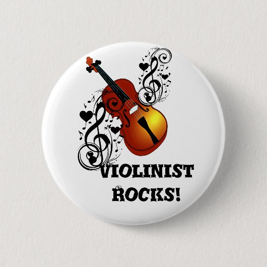Violine, Lover im Herzen_ Button (Vorderseite)