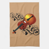 Violine, Lover im Herzen_ Handtuch (Vertikal)