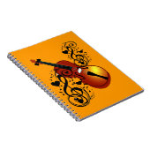 Violine, Lover im Herzen_ Notizblock (Rechte Seite)