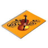 Violine, Lover im Herzen_ Notizblock (Linke Seite)