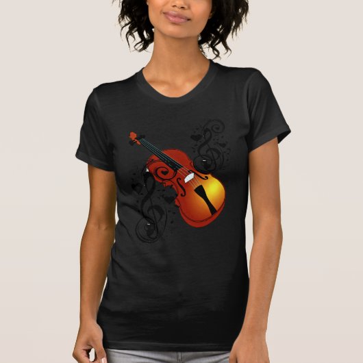 Violine, Lover im Herzen_ T-Shirt (Vorderseite)