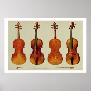 Violine (LtoR): die "Alard" von Antonio Stradivari Poster
