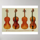 Violine (LtoR): die "Alard" von Antonio Stradivari Poster (Vorne)