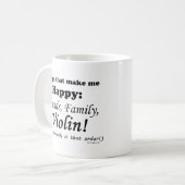 Violine macht mich glücklich kaffeetasse (Vorderseite Links)