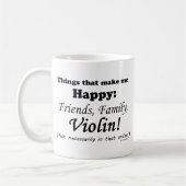 Violine macht mich glücklich kaffeetasse (Links)