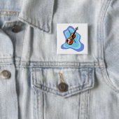 Violine mit blauem Hintergrundgraphikbild Button (Beispiel)