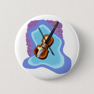 Violine mit blauem Hintergrundgraphikbild Button