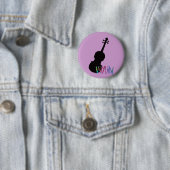 Violine mit toller Beschriftung Button (Beispiel)