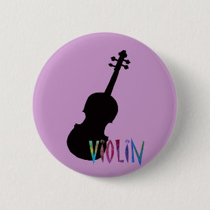 Violine mit toller Beschriftung Button