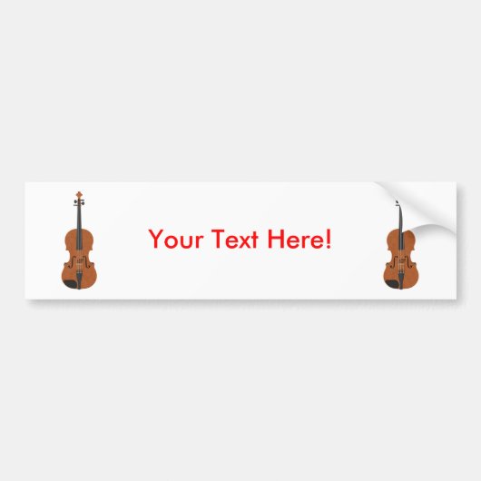 Violine: Modell 3D: Autoaufkleber (Vorne)