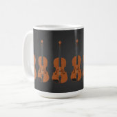 Violine: Modell 3D: Kaffee-Tasse Kaffeetasse (Vorderseite Links)