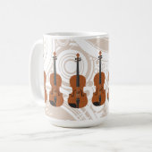 Violine: Modell 3D: Kaffee-Tasse Kaffeetasse (Vorderseite Links)