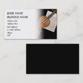 Violine - Musikindustrie-Karte Visitenkarte (Vorne/Hinten)