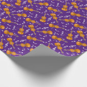 Violine-Musiknote Geschenkpapier (Ecke)