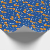 Violine-Musiknote Geschenkpapier (Ecke)