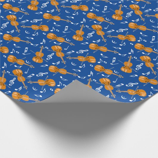 Violine-Musiknote Geschenkpapier (Ecke)