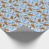 Violine-Musiknote Geschenkpapier (Ecke)