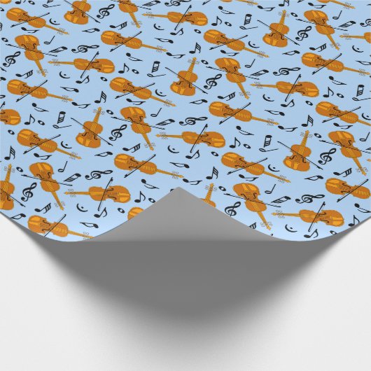 Violine-Musiknote Geschenkpapier (Ecke)