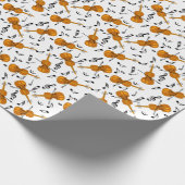 Violine-Musiknote Geschenkpapier (Ecke)
