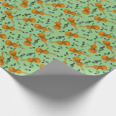 Violine-Musiknote Geschenkpapier (Ecke)