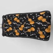 Violine-Musiknote Golf Headcover (Vorderseite)