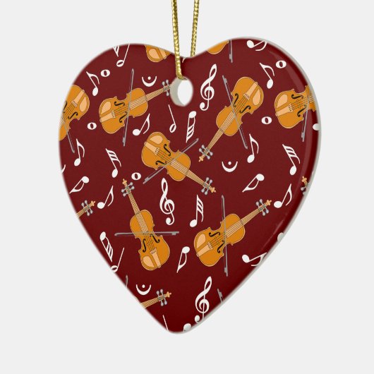 Violine-Musiknote Keramik Ornament (Links)