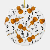 Violine-Musiknote Keramik Ornament (Hinten)