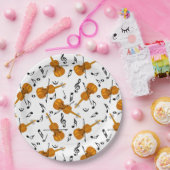 Violine-Musiknote Pappteller (Party)