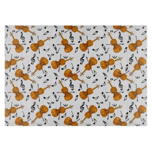 Violine-Musiknote Schneidebrett (Vorderseite)