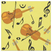 Violine-Musiknote Stoff (Nahaufnahme)