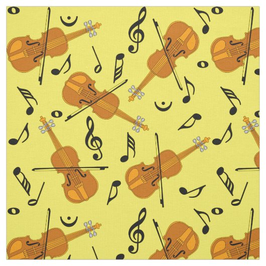 Violine-Musiknote Stoff (Muster)