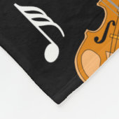Violine Musiknoten Fleecedecke (Ecke)