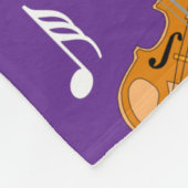 Violine Musiknoten Fleecedecke (Ecke)