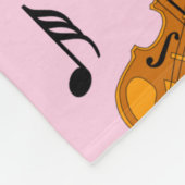 Violine Musiknoten Fleecedecke (Ecke)