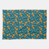 Violine Musiknoten Geschirrtuch (Horizontal)