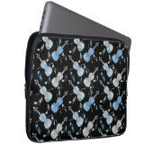Violine Musiknoten Laptopschutzhülle (Vorne Rechts)