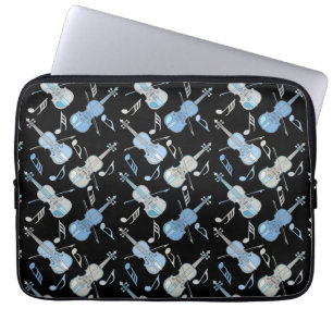 Violine Musiknoten Laptopschutzhülle