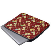 Violine Musiknoten Laptopschutzhülle (Vorne Knopf)