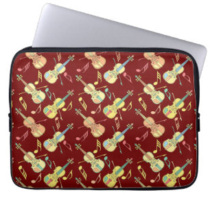 Violine Musiknoten Laptopschutzhülle