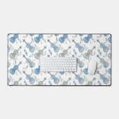 Violine Musiknoten Schreibtischunterlage (Tastatur & Maus)