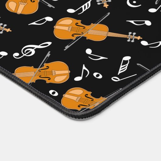 Violine Musiknoten Schreibtischunterlage (Ecke)