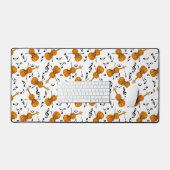 Violine Musiknoten Schreibtischunterlage (Tastatur & Maus)