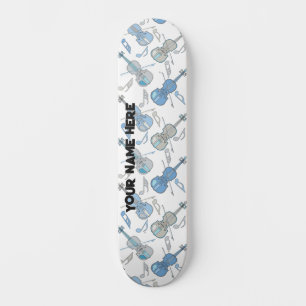 Violine Musiknoten Skateboard