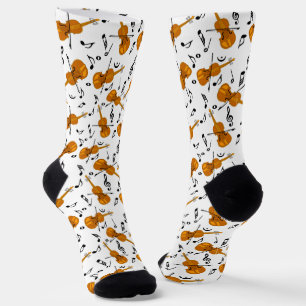 Violine Musiknoten Socken