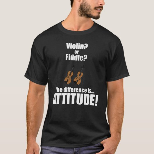 Violine oder fiedeln den Unterschied ist Haltung T-Shirt (Vorderseite)