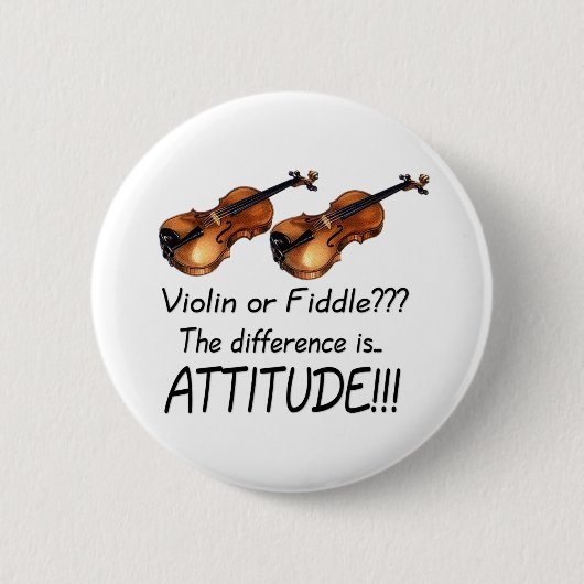 Violine oder Geige??? Button (Vorderseite)