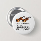 Violine oder Geige??? Button (Vorne & Hinten)