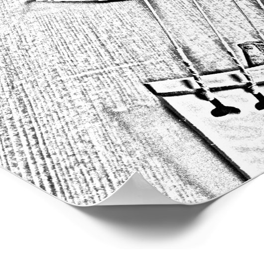 Violine oder Viola Tinte Zeichnend Poster (Ecke)